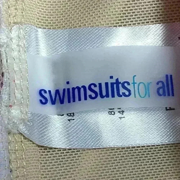 SwimsuitsForAll Women 12 Floral Padded Tankini Swim Top Pink Purple Ombre - Picture 10 of 12